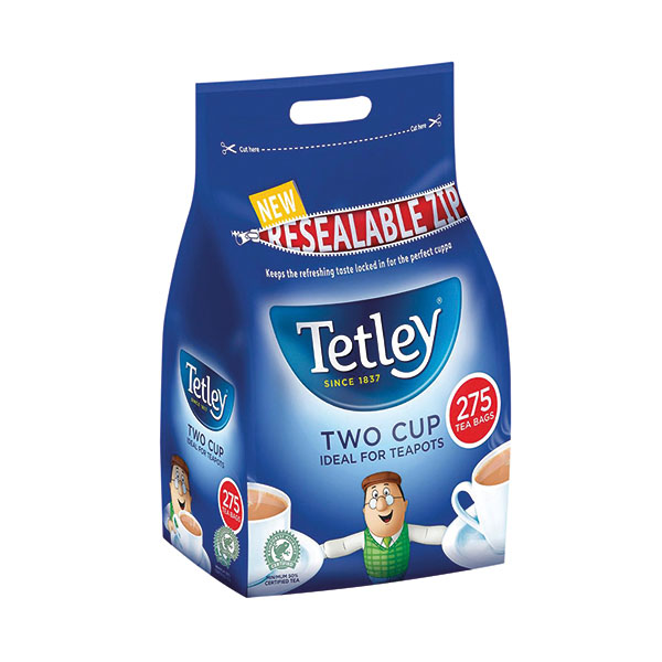 Tetley Two Cup Tea Bags Pk275