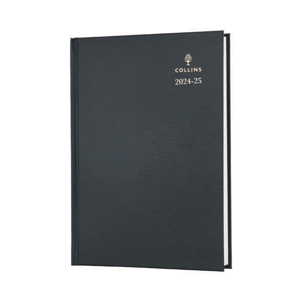 Collins Acdm Diary DPP A5 Blk 24-25