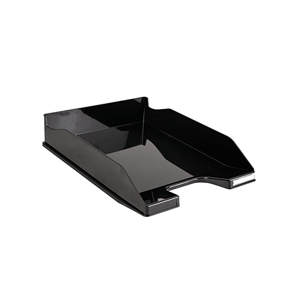 Contour Letter Tray Glossy Black