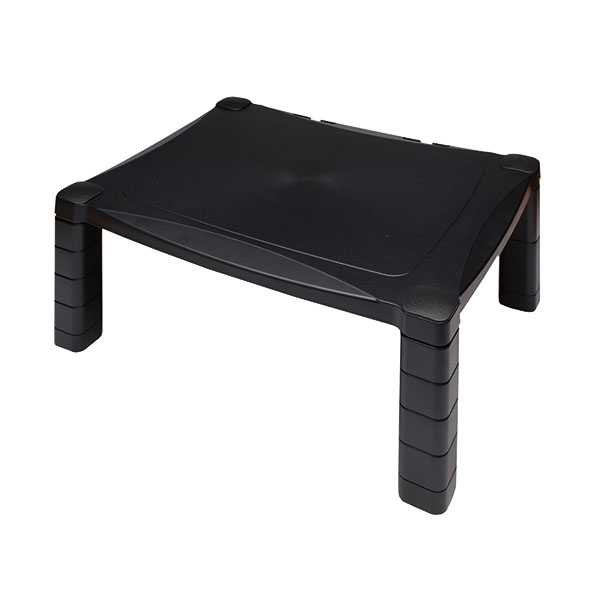 Contour Ergonomics Adj Mon Stand Blk