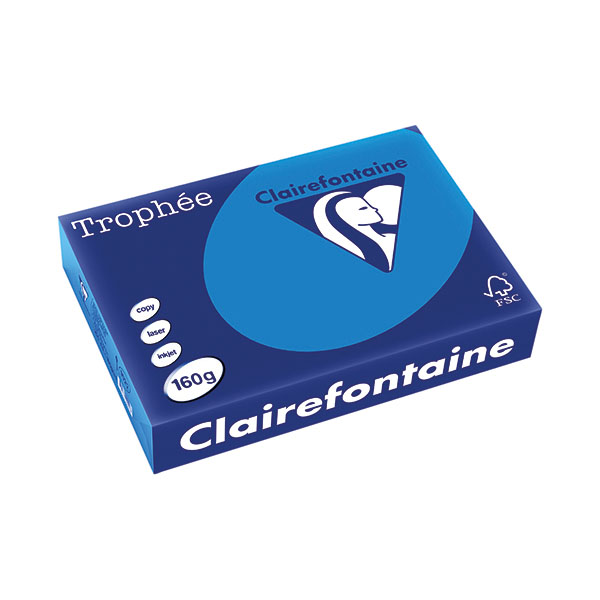 Trophee Card A4 Intnsv Blue Pk250