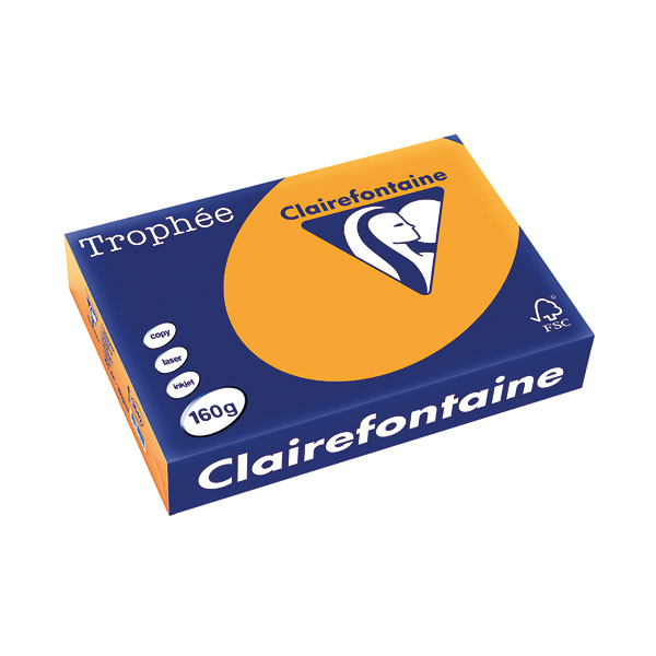 Trophee Card A4 160gm Orange Pk250