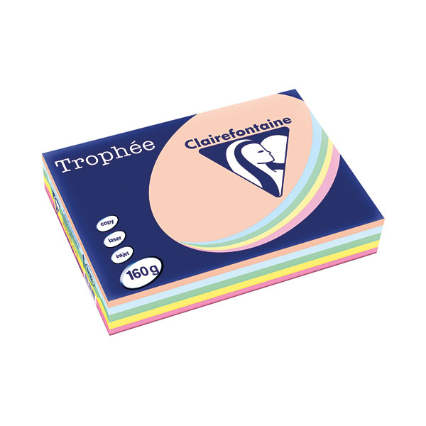 Trophee Card A4 Pastel Asst Pk250