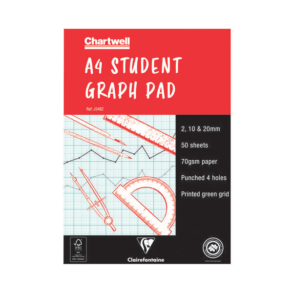 Chartwell Graph Pad A4 2-10-20mm