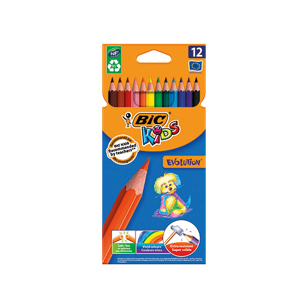 Bic Kids Colouring Pencil Wallet P12