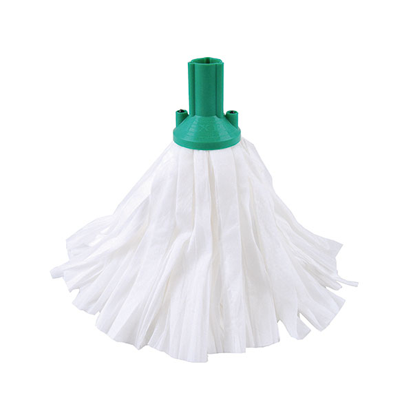 Exel Stnd Big White Mop Head Grn P10