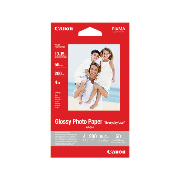 Canon Glossy Phto Paper 4x6Inch Pk50