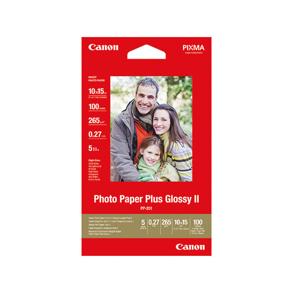 Canon Photo Paper+ PP-201 4x6 Pk100