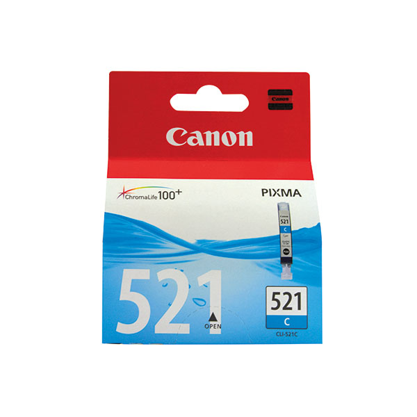 Canon CLI-521C Inkjet Cart Cyan