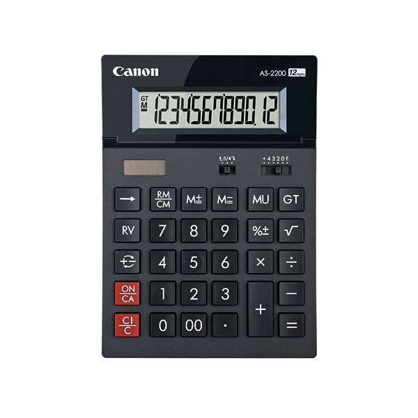 Canon AS-2200 12 Digit Desktop Calc