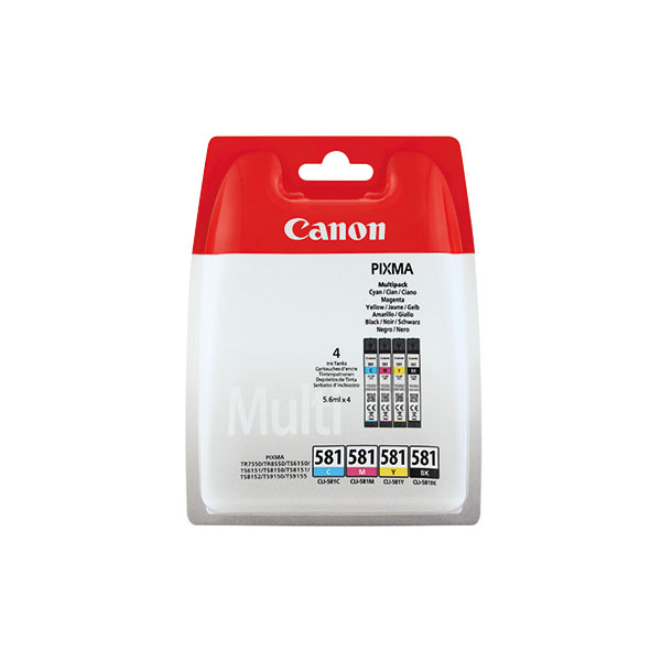 Canon CLI-581 Inkjet Cart Mltpk CMYK