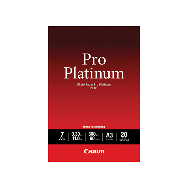 Canon A3 Pro Platnm Photo Paper Pk20