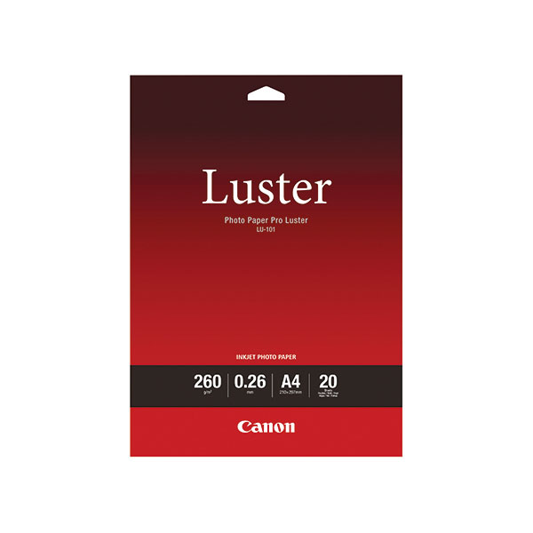 Canon A4 Photo Paper Pro Lustre Pk20