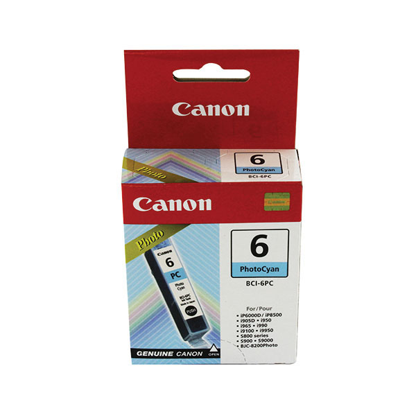 Canon BCI-6PC Inkjet Cart Photo Cyan