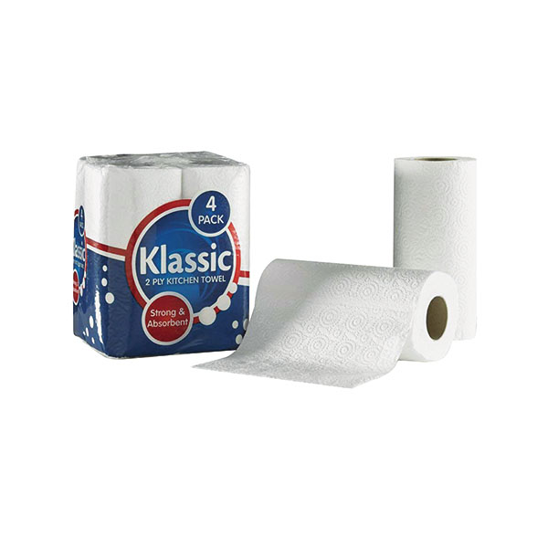 Klassic White Kitchen Roll Pk24