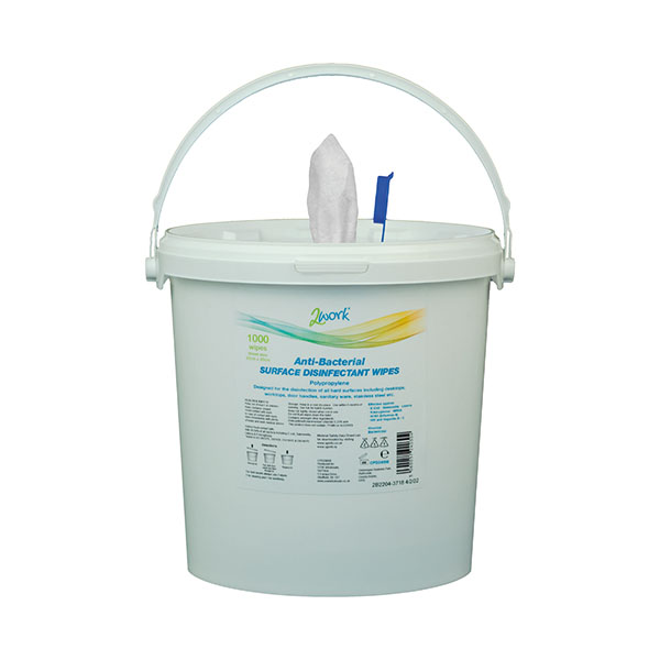 2Work Disinfectant Wipe Bucket