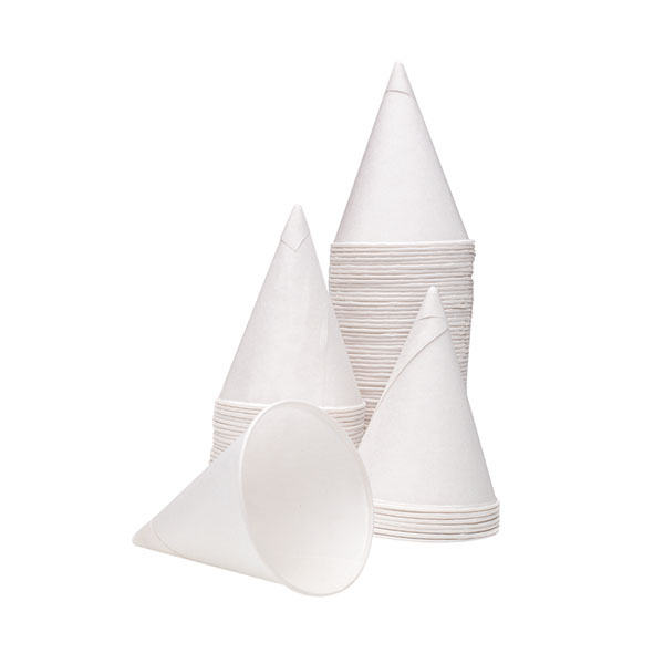 Water Cone 4Oz White Pk5000