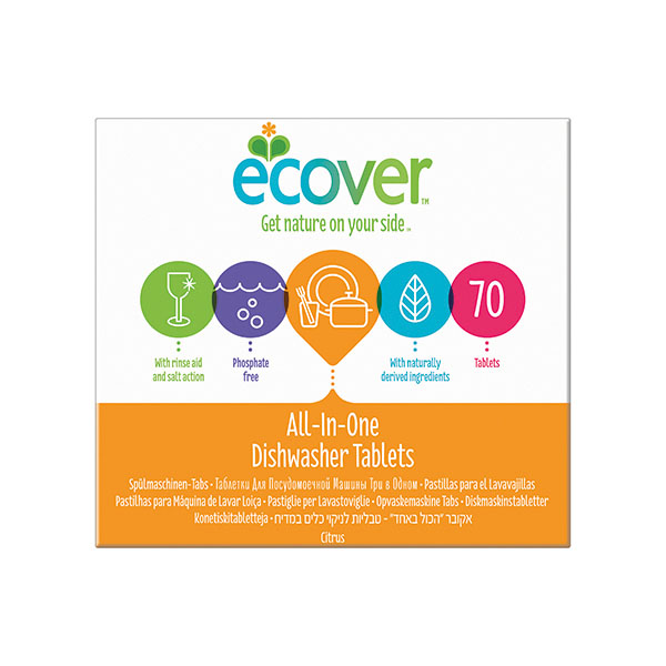 Ecover Dishwsh Tablet All In 1 Pk70