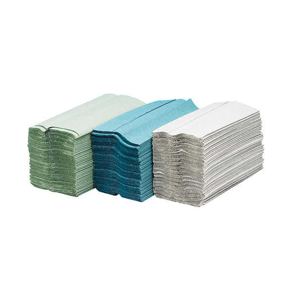 Maxima Green 2Ply H/Towels White P15