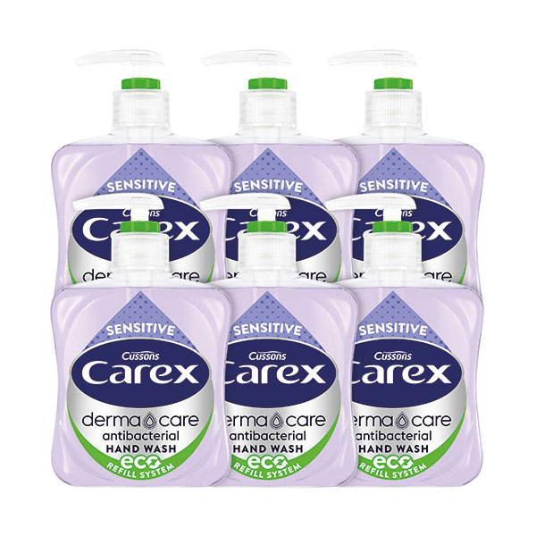 Carex Sensitive 250ml Pack of 6