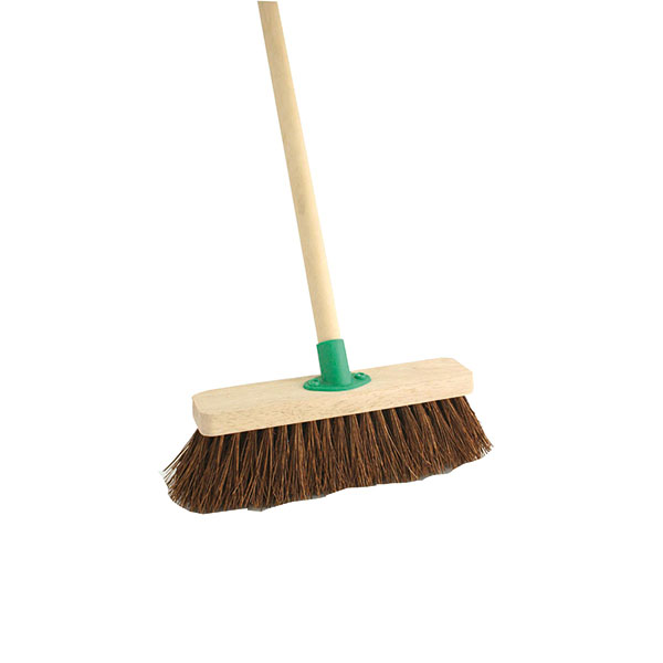 Bassine Stiff Broom 12In With Handle