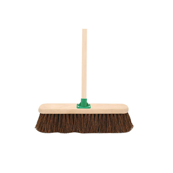 Bassine Stiff Broom With Handle 18In