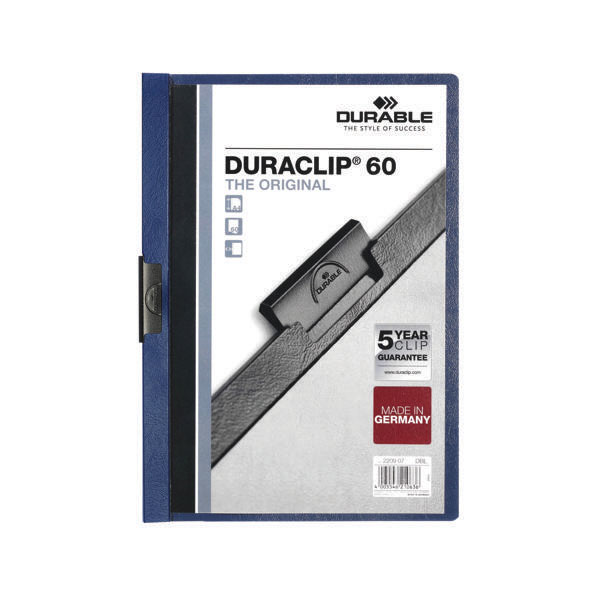 Durable 6mm DURACLIP File A4 Blu P25