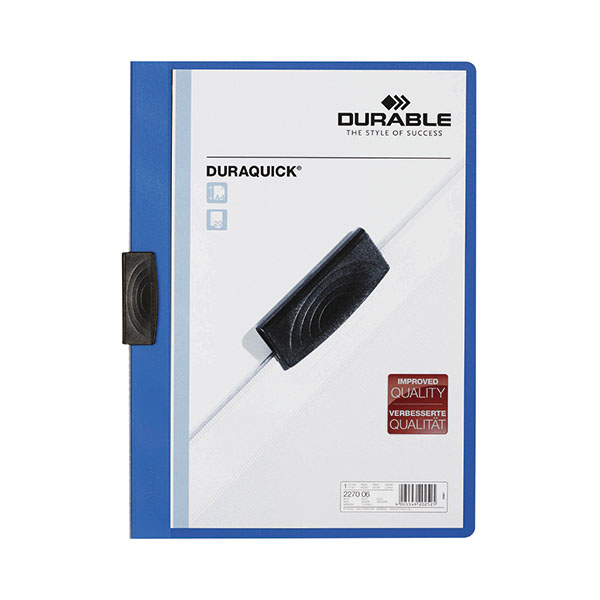Durable DURAQUICK Folder A4 Blu Pk20
