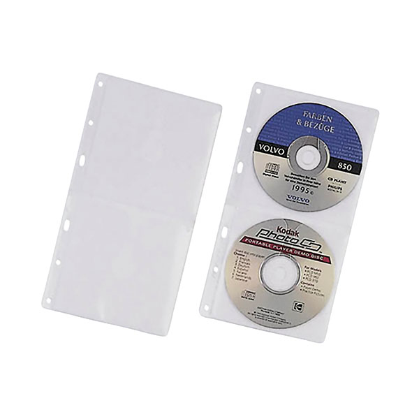 Durable CD Wallet Ring Binders Clr