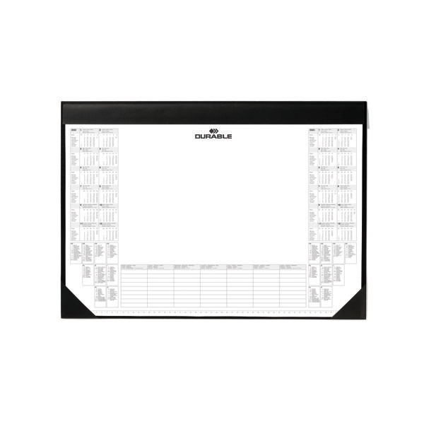 Durable Calendar Dsk Mat 590x420 Blk