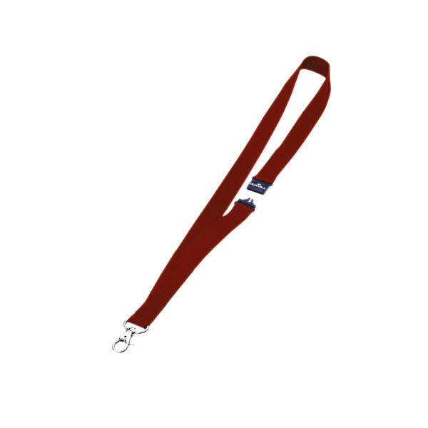 Durable Textile Lanyard Red Pk10