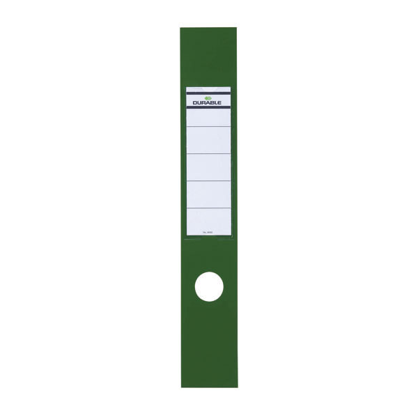 Durable Ordofix Spine Label Grn Pk10