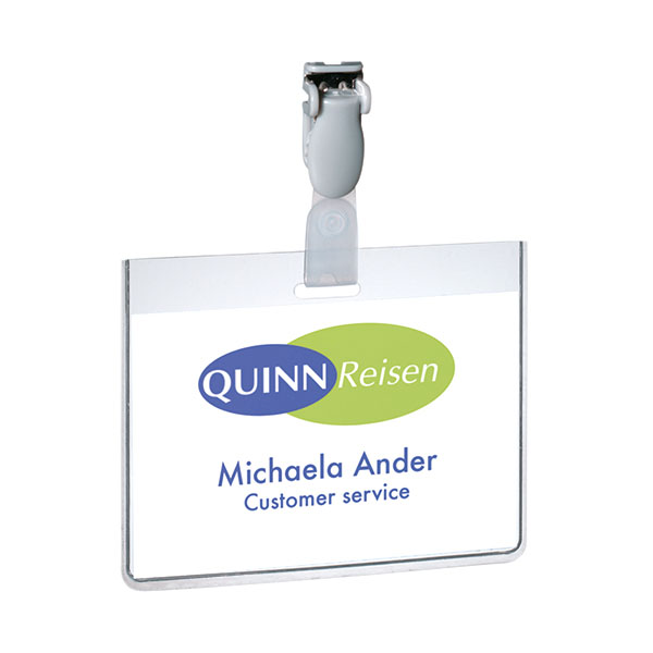 Durable Visitor Badge 60x90mm Pk25