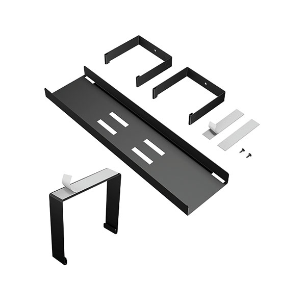 D-Line Desk Cable Tray Steel Black