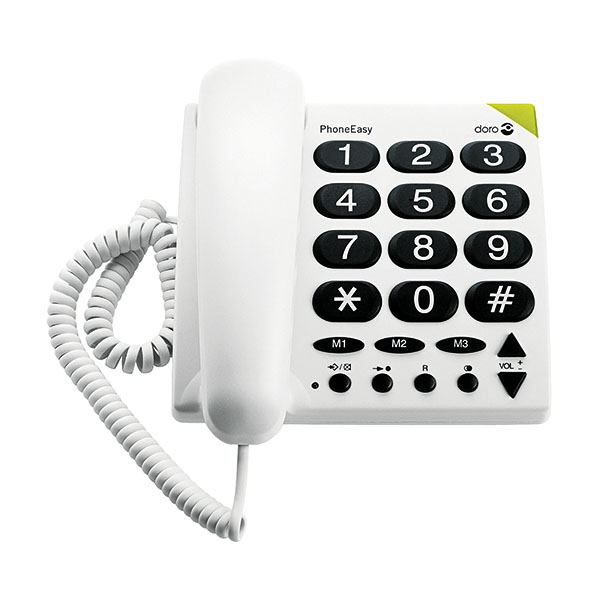 Doro Big Button Telephone White 311C