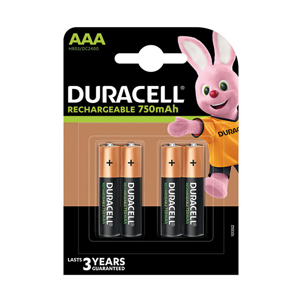 Duracell Staycharged Entry AAA Pk4