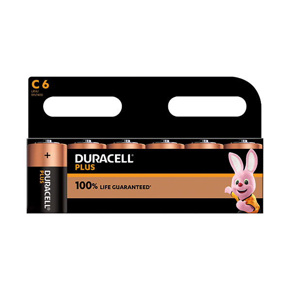 Duracell Plus C Battery Pk6