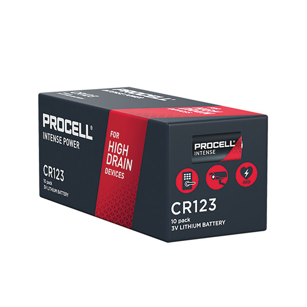 Procell Intense CR123 Battery Pk10
