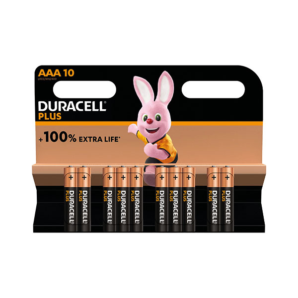 Duracell Plus AAA Battery Pk10
