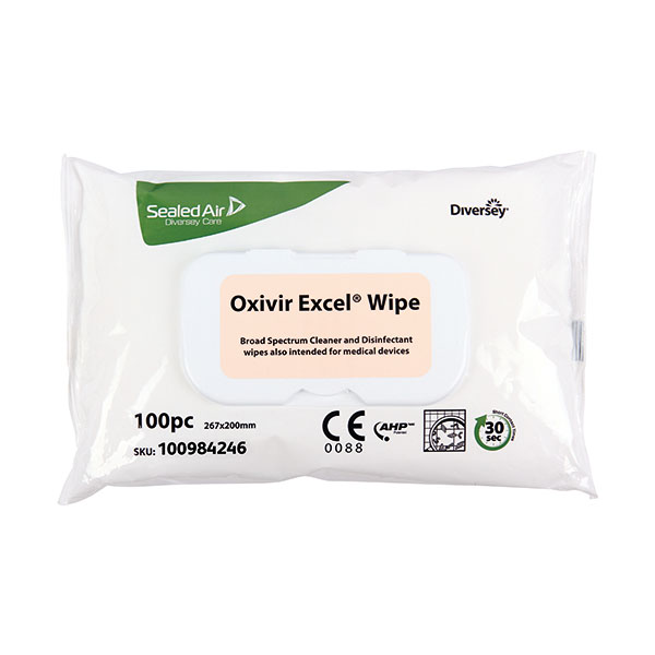 Oxivir Excel Dis Wipes 12x100 Pk12