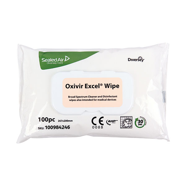 Oxivir Excel Dis Wipes 12x100 Pk12