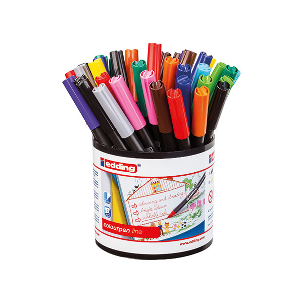 Edding Colourpen Fine Assorted Pk42