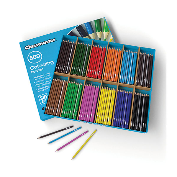 Classmaster Colour Pencils Ast Pk500