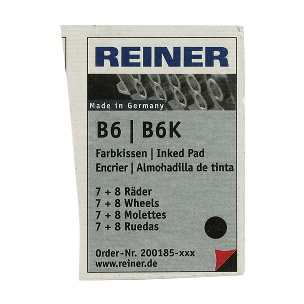 Colop Reiner B6/8K Rep Pad Blk Pack2