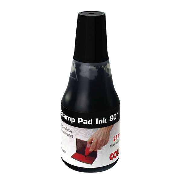 Colop 801 Stamp Pad Ink 25ml Black