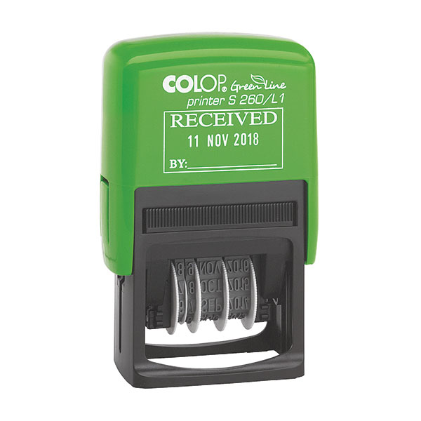 Colop S260/L1 Grnline Datestamp Recd