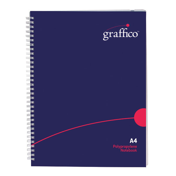 Graffico PP Wirebound Notebk A4 140P