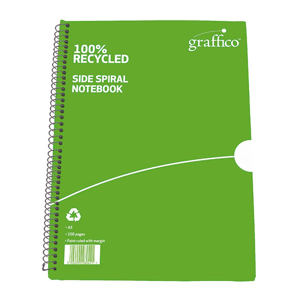 Graffico Recyc Wbnd Notebook A5 Pk10