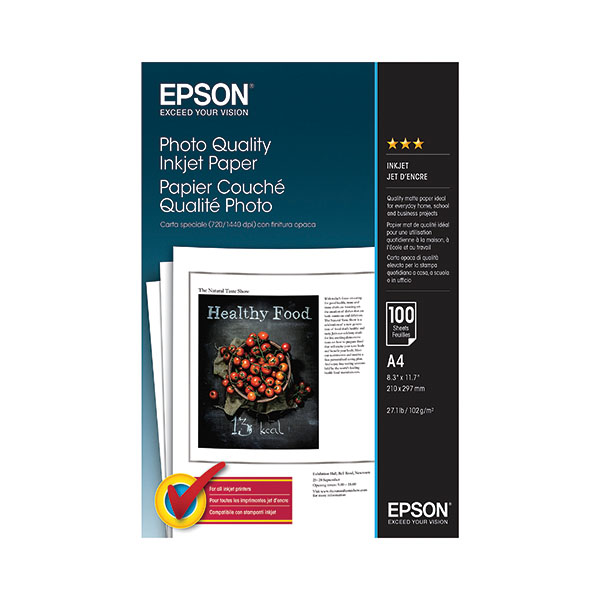 Epson A4 Phot Ppr 105gsm 100 Sheets