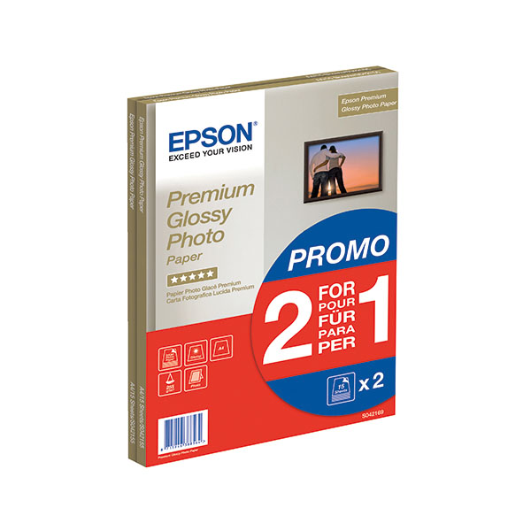 Epson Prem Glsy Ph Ppr 2For1 A4 Pk15